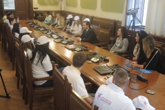 26 September 2014. National Assembly Deputy Speaker Prof. Dr Vladimir Marinkovic in meeting with children without parental care